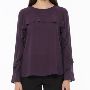 BANANA REPUBLIC ruffled blouse